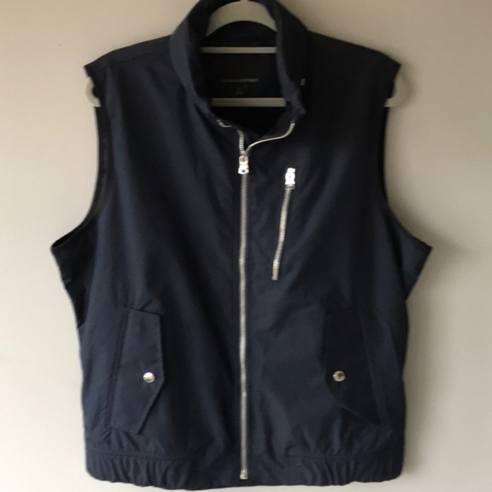 * Men's Navy Vest ~ Zippers ~ Pockets ~ Fall/Winter/Spring